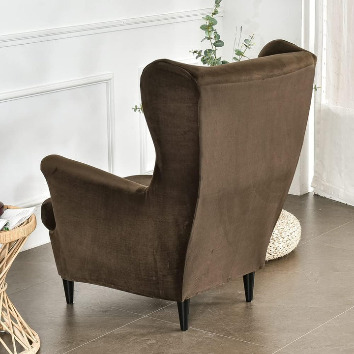 CHNSHOME Sesselhusse Ohrensessel Bezüge für Sessel Bezug für einen Ohrensessel Samt 2 Stück ohrenses