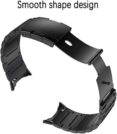 MaKTech Titan-Armband für Google Watch, Metallarmband Inklusive Adapter mit Schildkrötenschnalle für