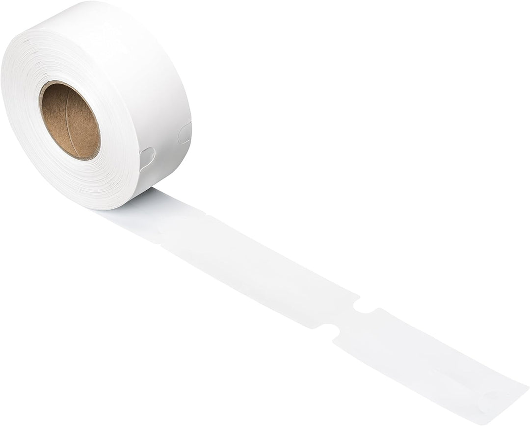 500 Stück Schlaufenetiketten 69 x 381 mm, weiss