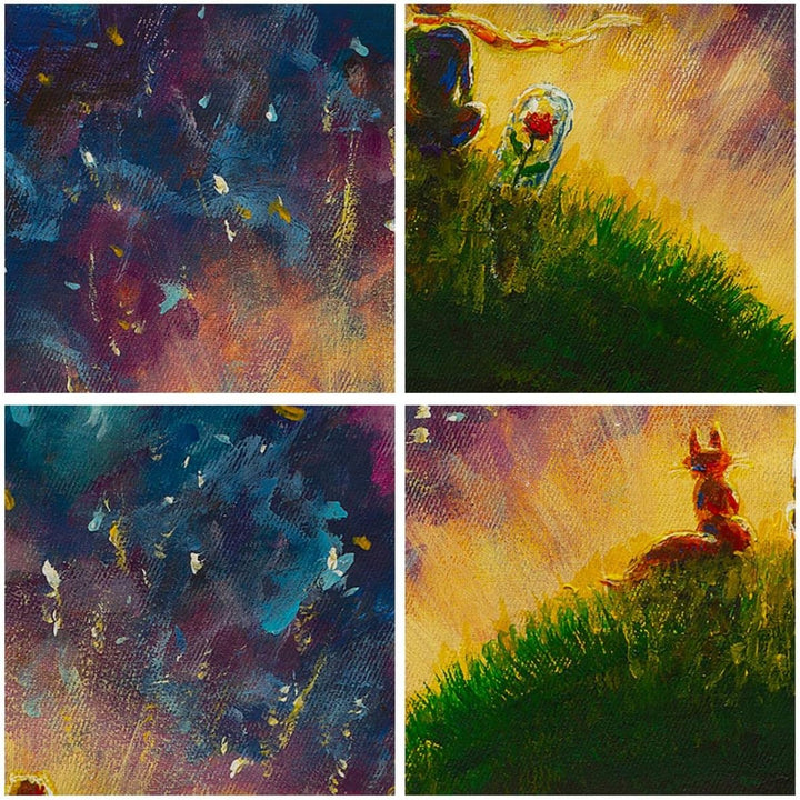 ARTTOR Bilder auf Leinwand 100x70cm Leinwandbild mit Rahmen Mann Natur Gross Wanddeko Bild Schlafzim