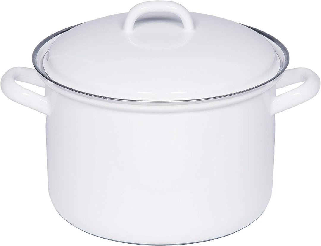 Riess, 0122-033, Kochtopf mit Deckel, CLASSIC-WEISS, Durchmesser 16 cm, Inhalt 1.5 Liter, Höhe 15.5