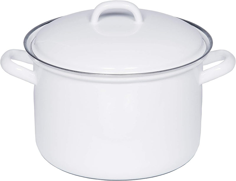 Riess, 0122-033, Kochtopf mit Deckel, CLASSIC-WEISS, Durchmesser 16 cm, Inhalt 1.5 Liter, Höhe 15.5