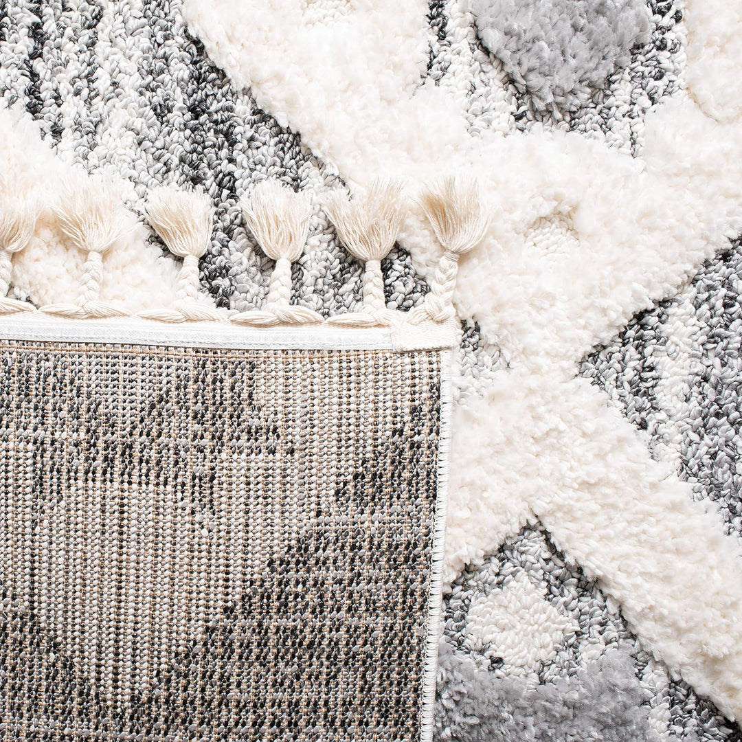 SAFAVIEH Zottelig Teppich für Wohnzimmer, Esszimmer, Schlafzimmer - Moroccan Tassel Shag Collection,