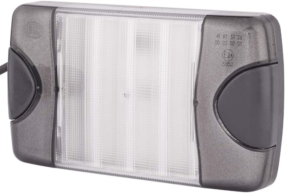 HELLA - Heckleuchte - DuraLED - LED - 12/24V - Anbau/geschraubt - Lichtscheibenfarbe: weiss - Kabel: