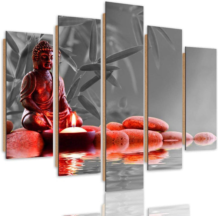 Feeby. Wandbild - 5 Teile - Deko Bilder, gedrucktes Bild, Deco Panel, Foto, Kunstdrucke, 5-Teilig, T