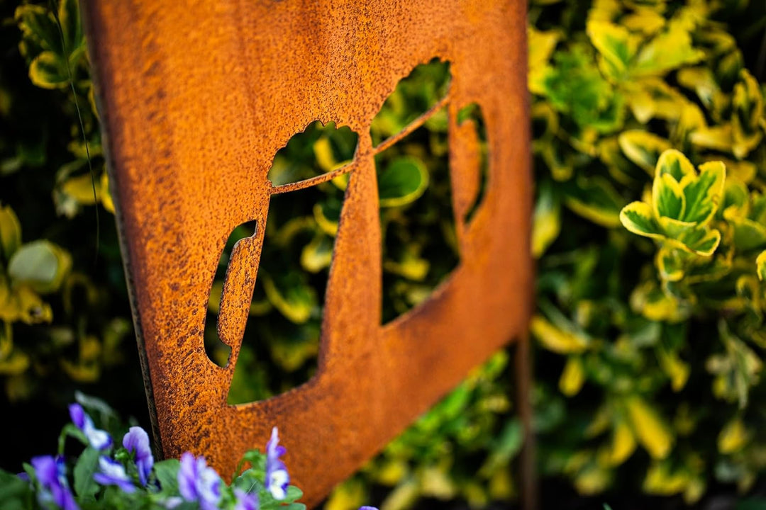 Bornhöft Schild Spruchtafel Gartenschild Edelrost rostige Gartendeko 115cm Edelrost (Biergarten), Bi