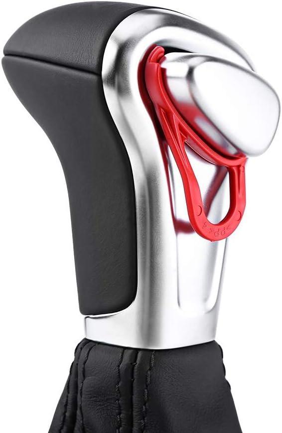 Yctze Shift Knob Gaitor Boot, 1 Stk. Schaltknauf Gaitor Boot Cover Schwarzes Leder für A5 A4L Q5 B8