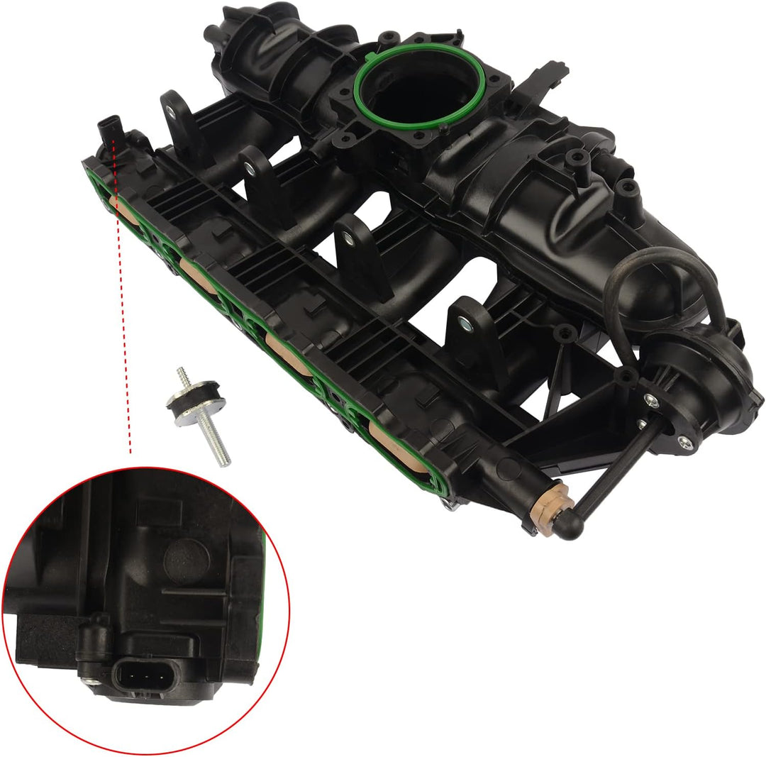 Flynsu Ansaugbrücke Ansaugkrümmer für A3 TT Leon Toledo Golf Superb Octavia 06J198211 06J133201L 1.8