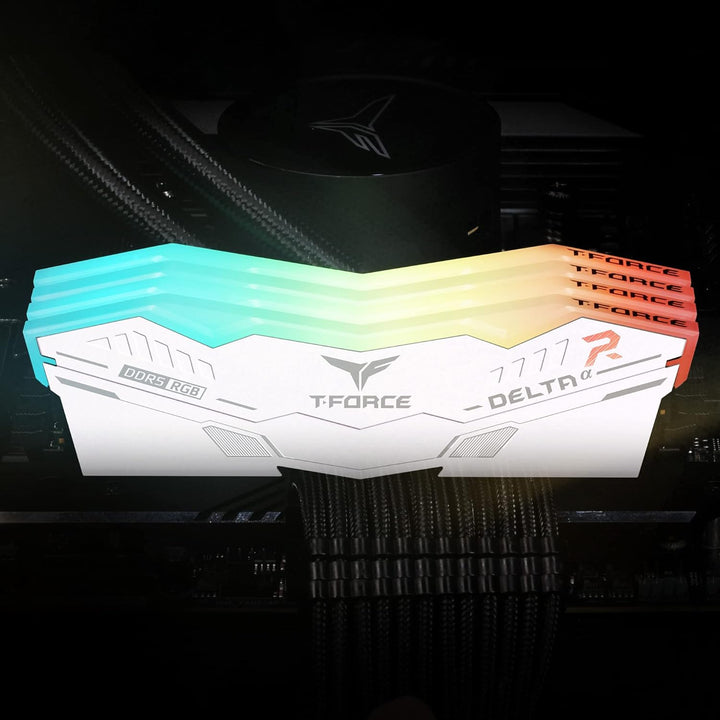 Modul DDR5, 32 GB, 2 x 16 GB, 6000 MHz, Teamgroup Delta 32GB(2x16GB) DDR5 6000MHz 38-38-38-78 Weiss/