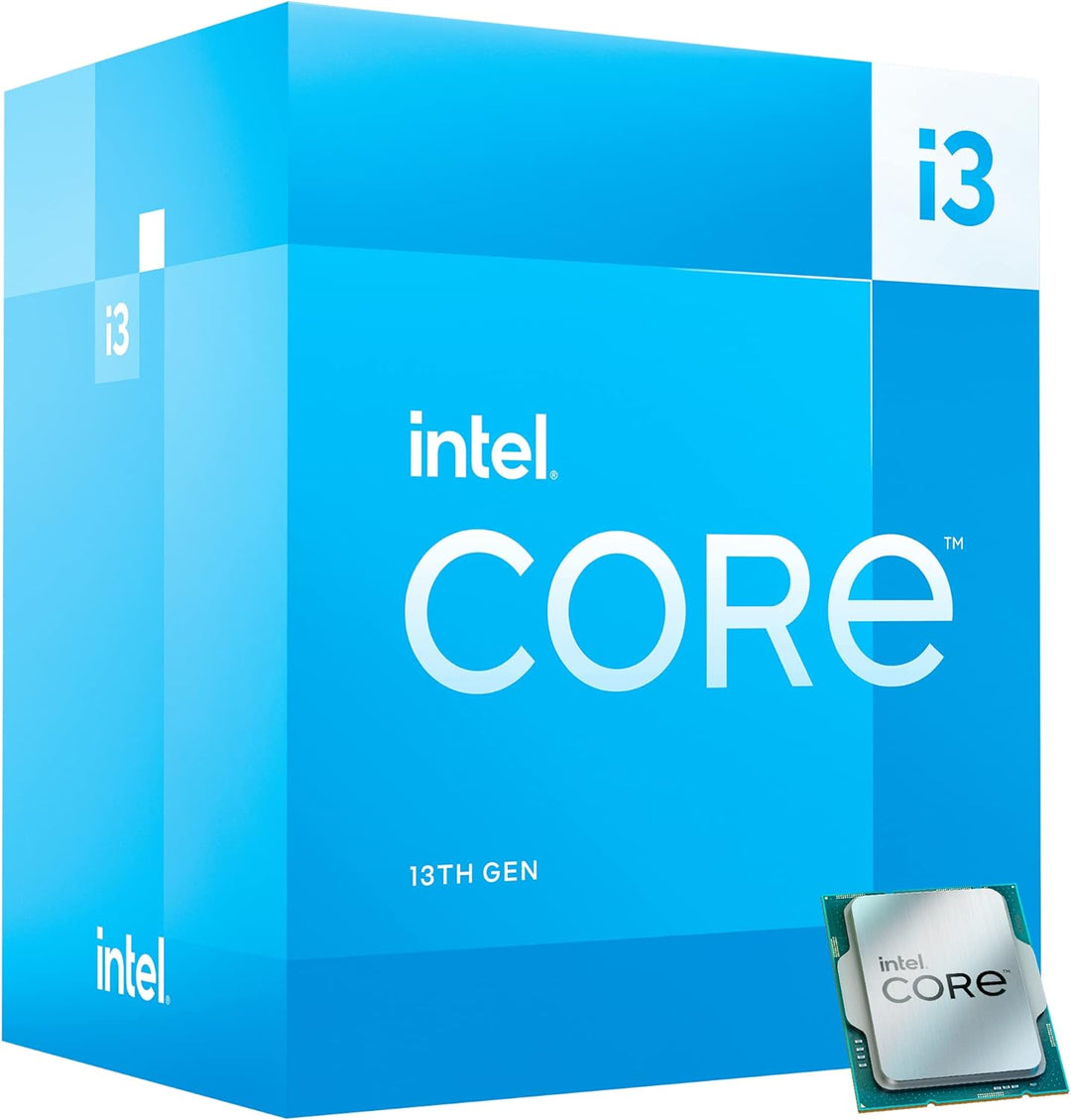 Intel Core i3-13100 Desktop-Prozessor, 4 Kerne (4 P-Kerne + 0 E-Cores) 12 MB Cache, bis zu 4,5 GHz,