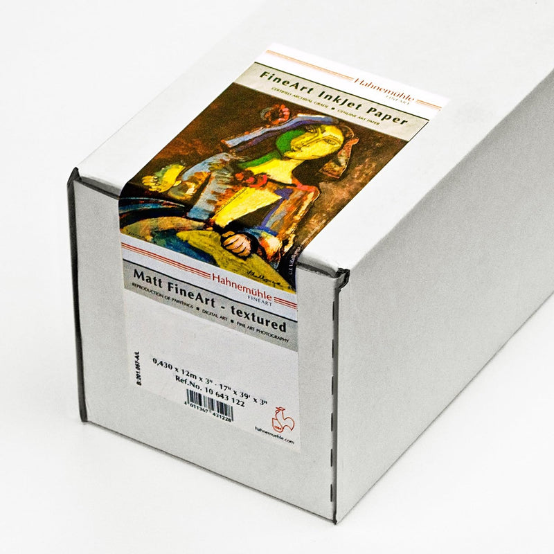 Hahnemühle 10643114 Digital FineArt Torchon Papier, 285 g/m², 17 Zoll Rolle, 432 mm x 12 m, hellweis