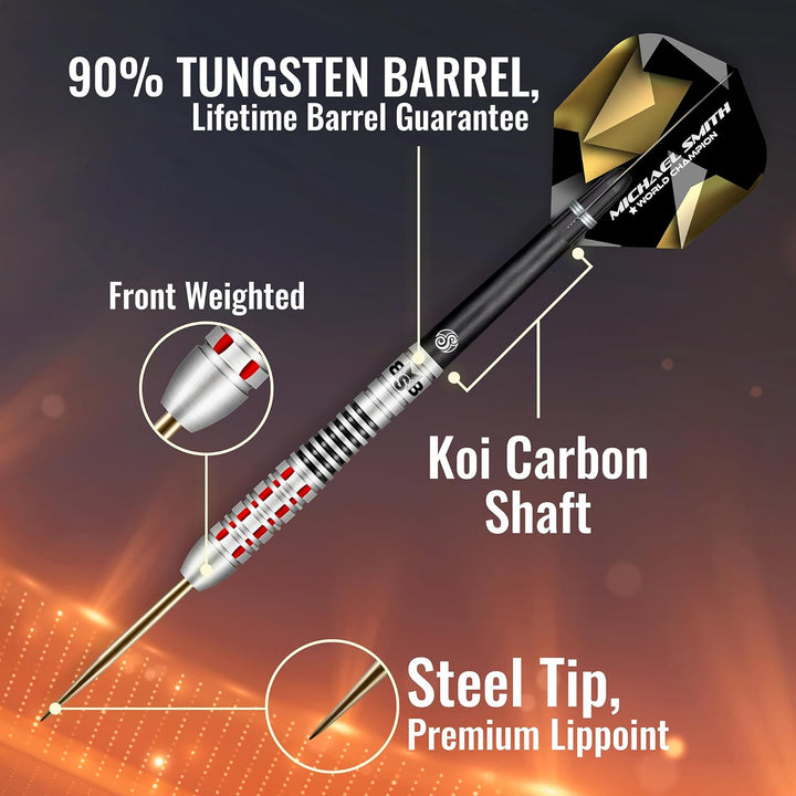 Shot! Steel Darts Michael Smith Bully Boy Believe 90% Tungsten Steeltip Darts Steeldart Hochwertige