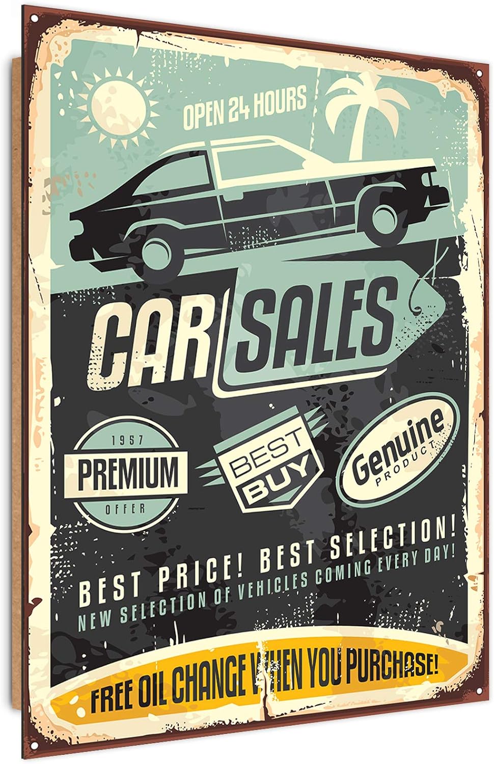 Wandbild XXL Nostalgisch Deko Kunst Bilder Vektorgrafik Schwarz 80x120 cm Deco panel 80x120 cm Schwa