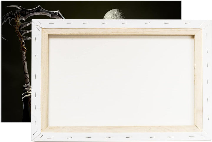 deyoli düsterer gevatter Tod Format: 80x60 als Leinwandbild, Motiv fertig gerahmt auf Echtholzrahmen