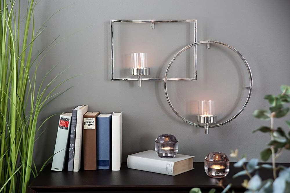 Fink Escala/Wanddeko m. Glas,2flm,Vern./L.46,H.30