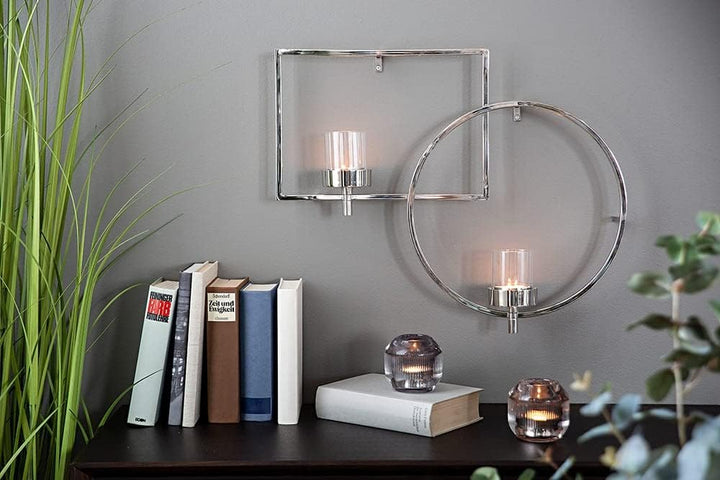 Fink Escala/Wanddeko m. Glas,2flm,Vern./L.46,H.30