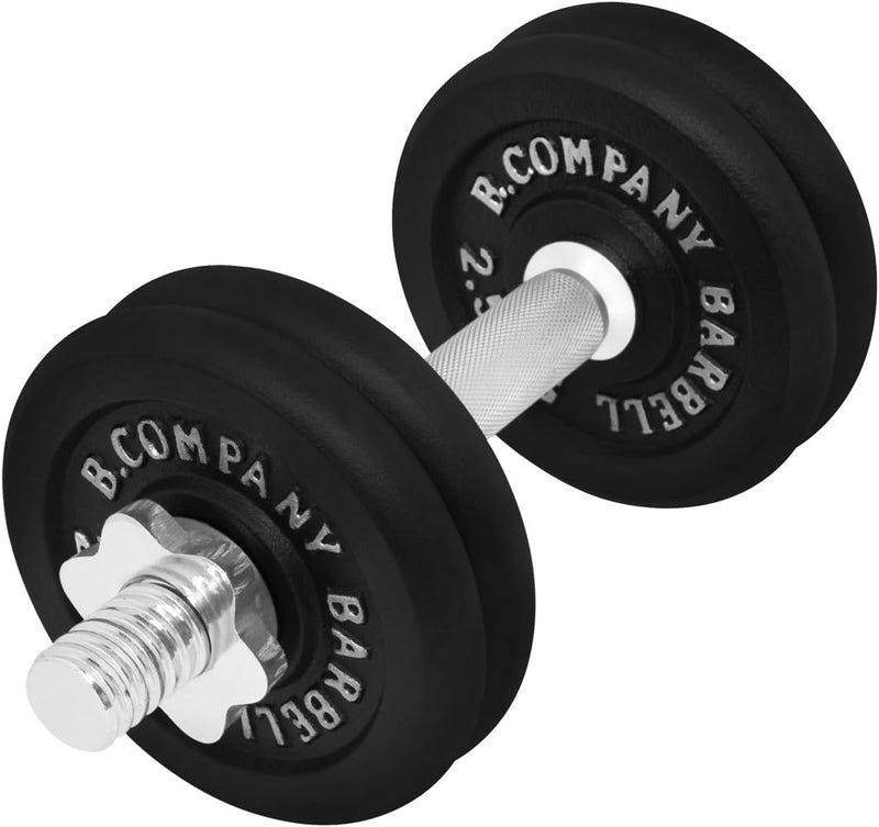 Guss Kurzhantel-Set 12,5Kg (1 x Kurzhantelstange 35cm und 4x2,5Kg Hantelscheiben) Hantelset Hanteln