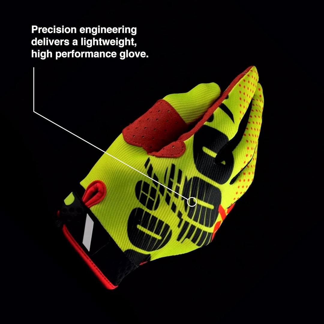 100% RIDEFIT Motocross Handschuhe - MX Dirt Bike & Powersport Reitausrüstung für Herren Orange S, Or