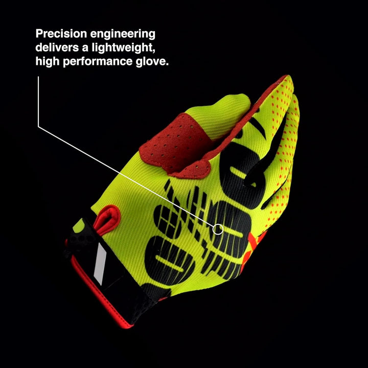 100% RIDEFIT Motocross Handschuhe - MX Dirt Bike & Powersport Reitausrüstung für Herren Orange S, Or