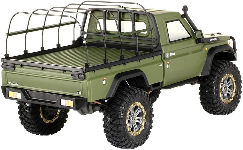 Amewi 22461 RC Scale Crawler AMXRock RCX10PS Pick-Up 1:10, RTR Militär grün