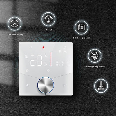 Decdeal WiFi Thermostat für Wasser Fussbodenheizung Und Gas Boiler Steuerung,kompatibel Alexa, Googl