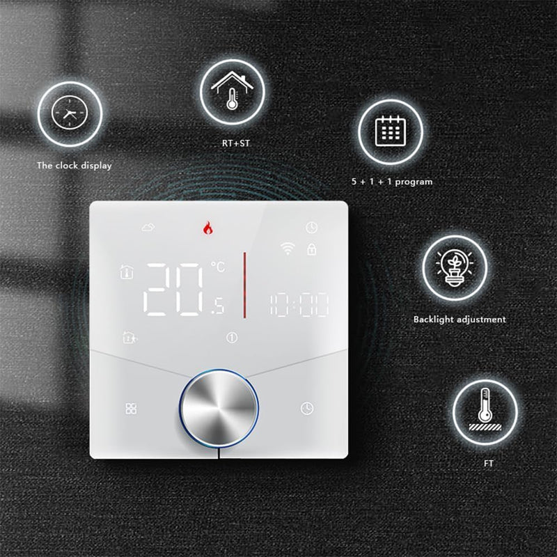 Decdeal WiFi Thermostat für Wasser Fussbodenheizung Und Gas Boiler Steuerung,kompatibel Alexa, Googl
