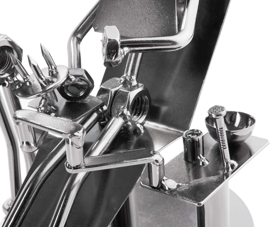 BRUBAKER Schraubenmännchen Zahnarzt - Handarbeit Eisenfigur Metallmännchen - Metallfigur Geschenk fü