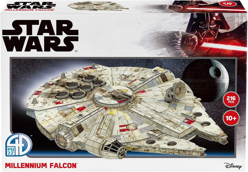 Revell Star Wars Kartonmodellbausatz I Detailgetreuer Modelbausatz des Millennium Falcon I für Jung