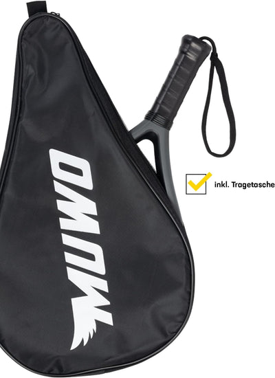 MUWO Sevilla Toledo Salamanca Bilbao Padelschläger für Padel-Tennis. Mit ultraweichem Eva-Kern, Fibe