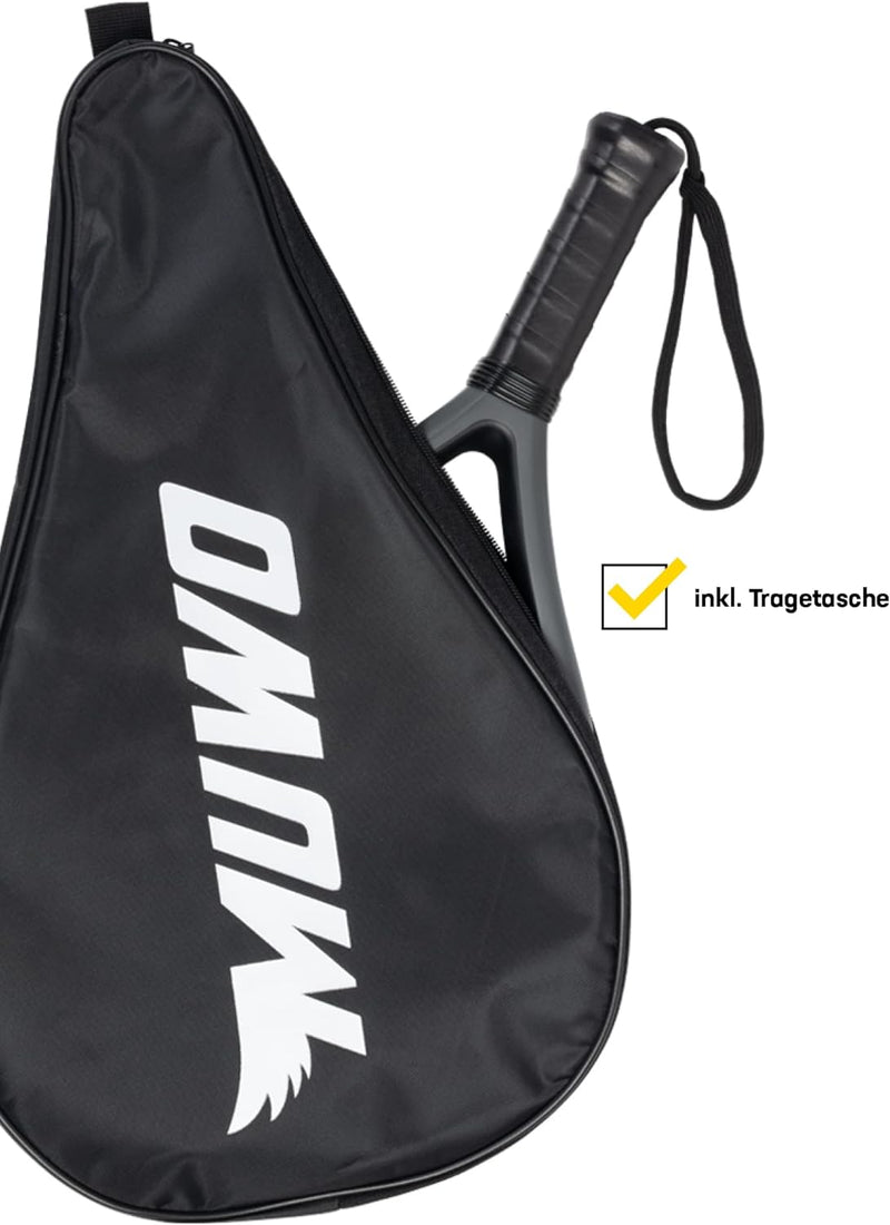 MUWO Sevilla Toledo Salamanca Bilbao Padelschläger für Padel-Tennis. Mit ultraweichem Eva-Kern, Fibe