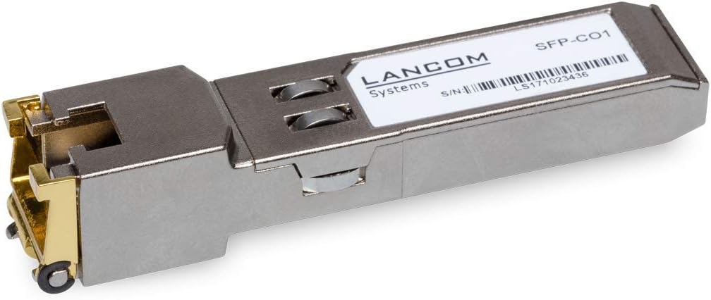 LANCOM SFP-CO1 Kupfer-SFP-Modul, 1-GBit/s-Kupfer-Modul für den Anschluss an SFP-Ports zur Nutzung al