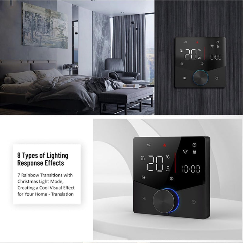 Decdeal WiFi Thermostat für Wasser Fussbodenheizung Und Gas Boiler Steuerung,kompatibel Alexa, Googl
