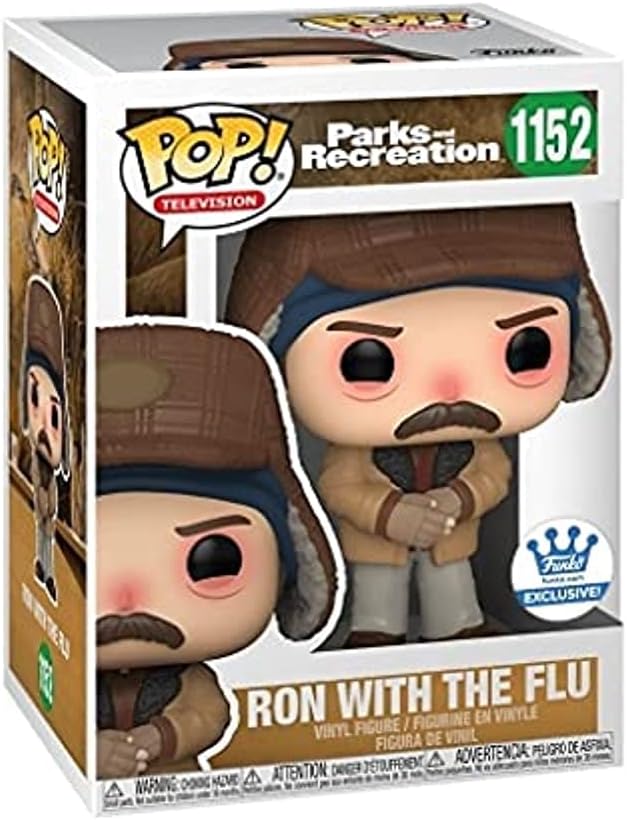 POP Funko Ron Swanson vs The Flu Parks and Recreation Exclusive