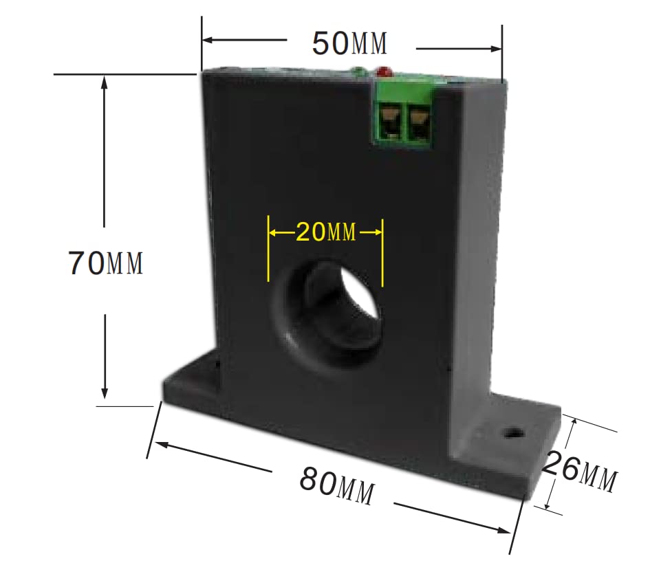 Stromerfassungsrelais AC-Stromerfassungsschalter 0-200 A Schliesser Amp-Sensor-Überwachungsrelais (M