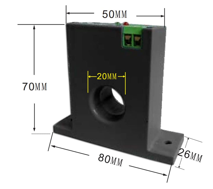 Stromerfassungsrelais AC-Stromerfassungsschalter 0-200 A Schliesser Amp-Sensor-Überwachungsrelais (M