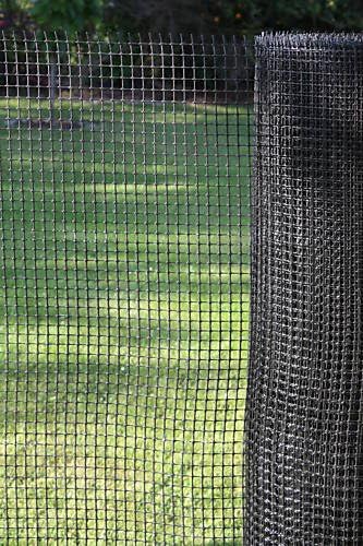 30m² Kunststoffzaun in 0,6m Höhe x 50m Länge Masche 15mm Geflügelzaun schwarz