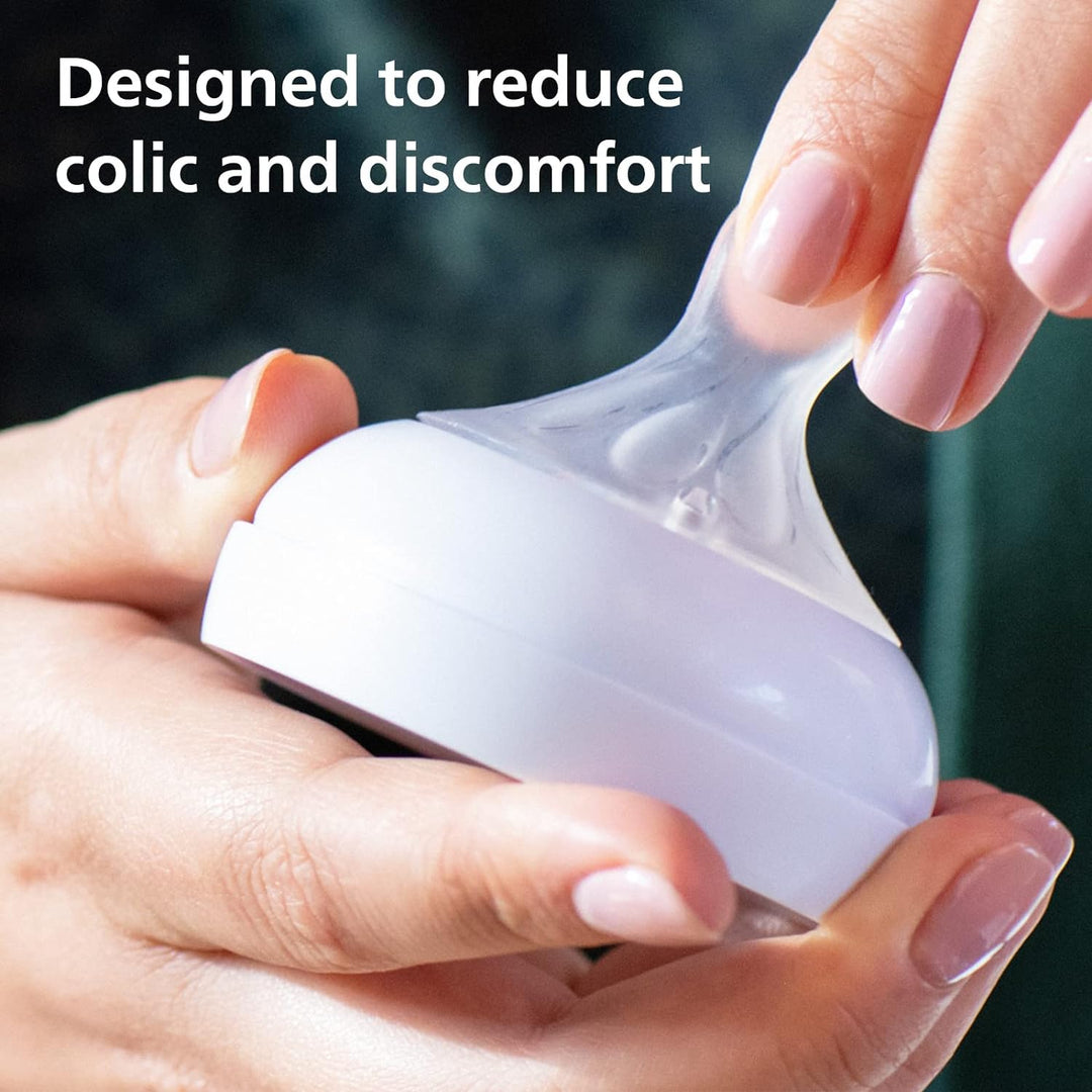 Philips Avent Glasflasche Natural mit Responsivem Schnuller 240ml, 2 Stück (Modell SCY933/02)