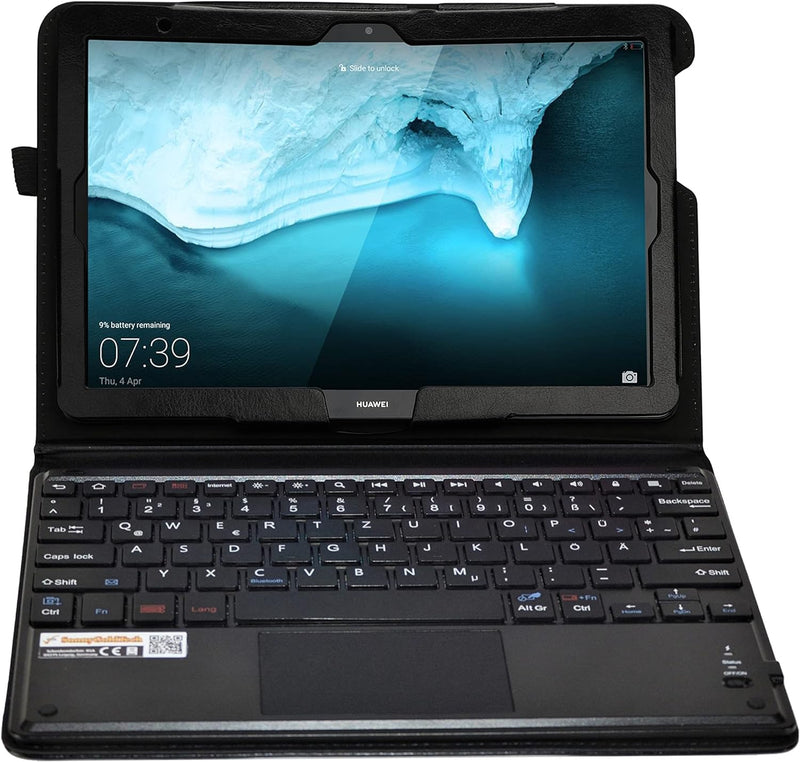 MQ für Huawei MediaPad T5 - Bluetooth Tastatur Tasche mit Multifunktions-Touchpad für Huawei MediaPa
