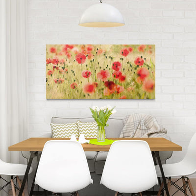 Bilderwelten Leinwandbild - Summer Poppies - Quer 1:2, 30cm x 60cm, 30cm x 60cm