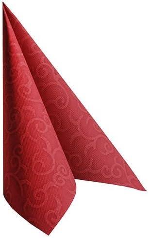 250 Servietten "ROYAL Collection" 1/4-Falz 40 cm x 40 cm bordeaux "Casali" 84880 Papstar Premium sto