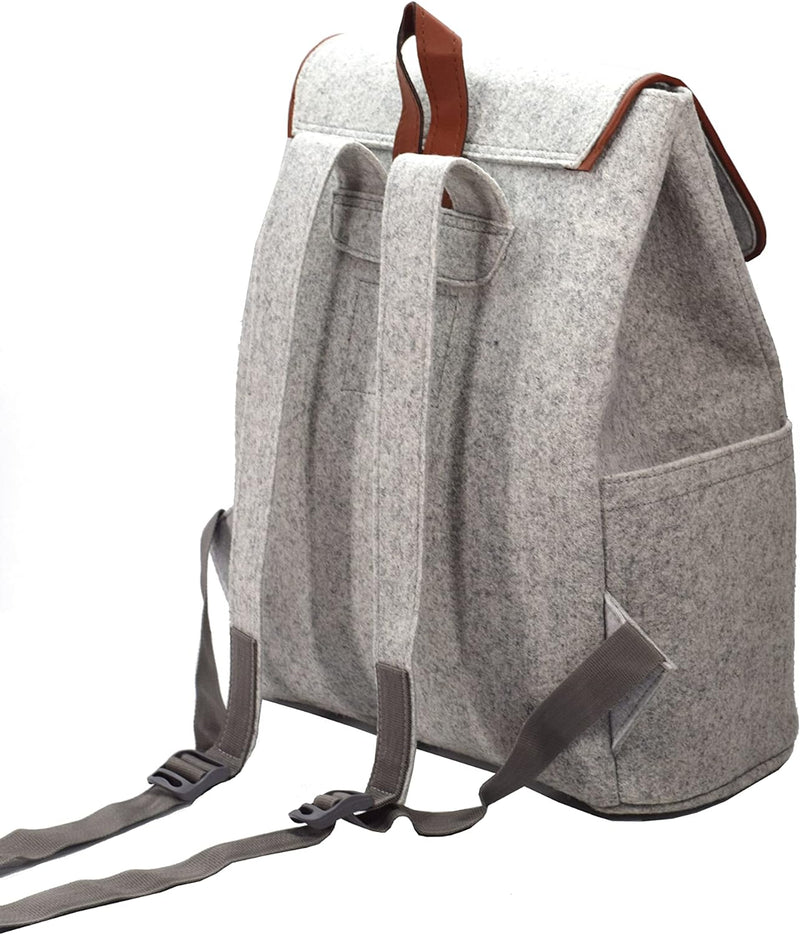 ROOGU Grey Buddy * Leichter Rucksack Filz Grau 20l Handmade in Indien Daypack