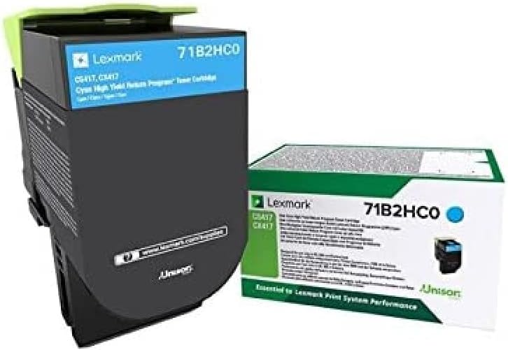 Lexmark 71B2HC0 Rückgabe-Tonerkassette Cyan mit hoher Kapazität