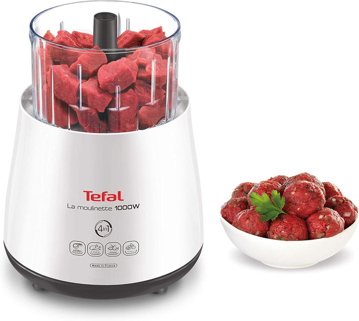 Tefal DPA 130 DPA130 La Moulinette Elektrischer Zerkleinerer (1000 Watt, 330 g) weiss & WMF Kult X M