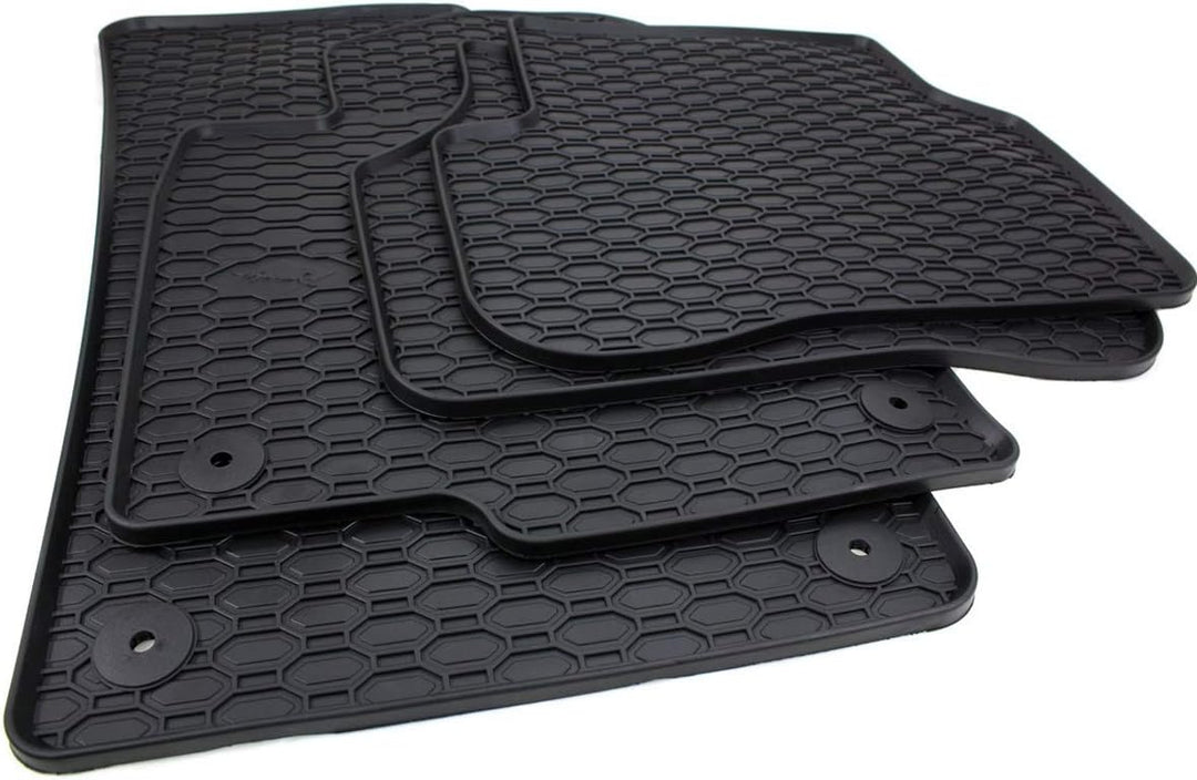 kfz-premiumteile24 Premium Gummimatten Kompatibel mit Passat 3C (B6 B7) + Passat CC Baujahr 2005-201