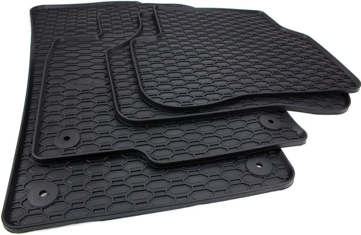 kfz-premiumteile24 Premium Gummimatten Kompatibel mit Passat 3C (B6 B7) + Passat CC Baujahr 2005-201