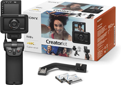 Sony RX0 II Creator Kit | Robuste, Ultra-kompakte Kamera mit Aufnahmegriff VCT-SGR1 (1.0-Typ-Sensor,