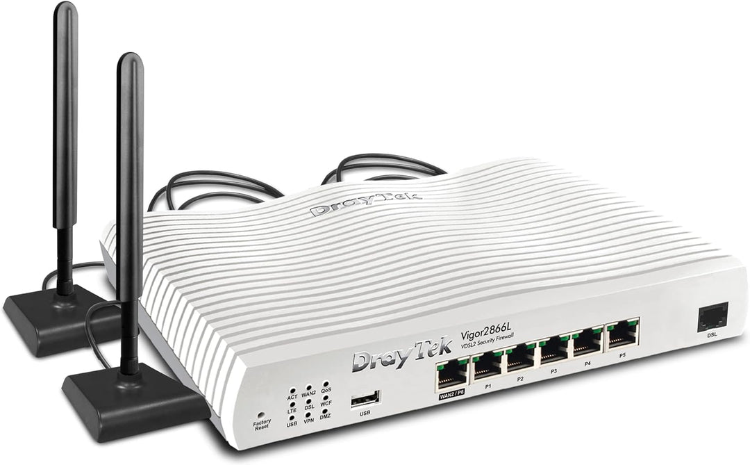 DrayTek Vigor2866L - LTE-Serie- 4G LTE & G.Fast Router für kleine und mittlere Unternehmen Vigor 286