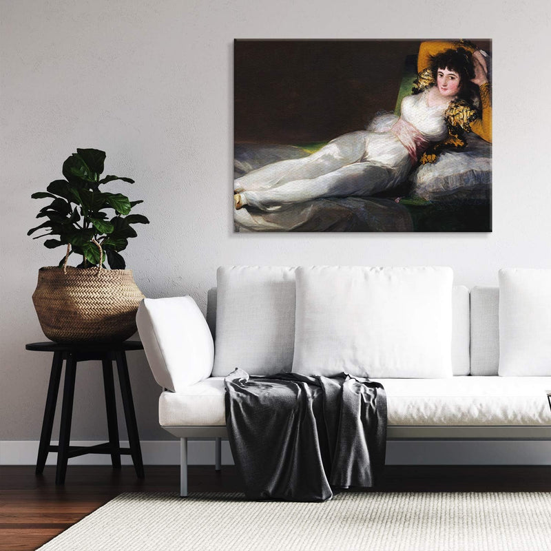 PICANOVA – Francisco Goya – The Clothed Maja 100x75cm – Bild auf Leinwand – Premium Kunstdruck Auf 2