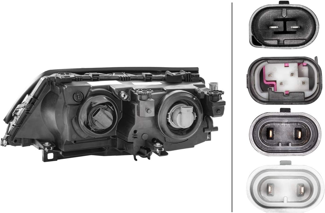 HELLA 1AG 009 059-021 Halogen-Hauptscheinwerfer - rechts - für u.a. BMW 3 (E46) Rechts Halogen, Rech