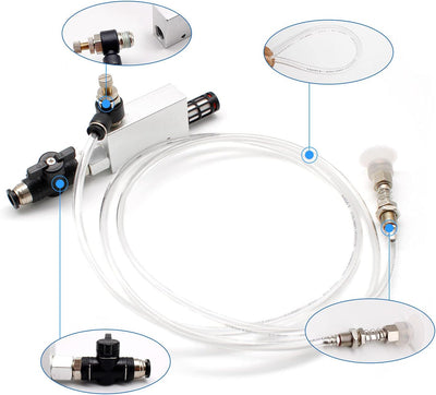 SRJQXH Pneumatik Vakuumerzeuger Manipulator Anzug, mit Schalldämpfer, PU Pneumatikschlauch, Pneumati